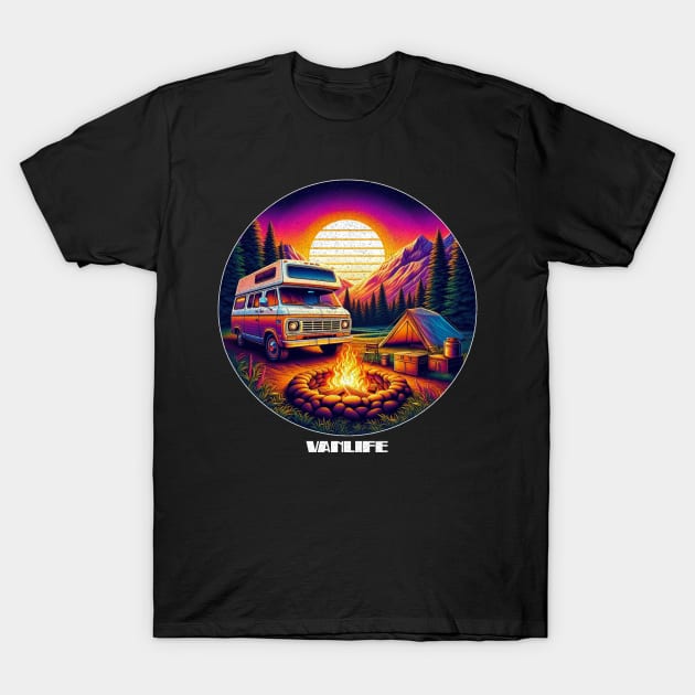 Colorful vanlife T-Shirt by Tofuvanman